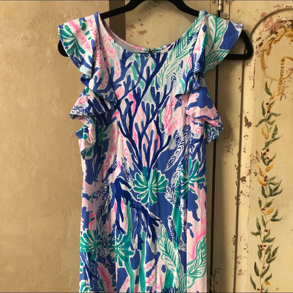 Lilly Pulitzer Esmeralda dress in jet stream